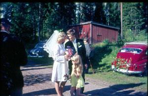 En händelse som lockade ut journalister i skogen och bröllopet uppmärksammades i flera Värmlandstidningar.