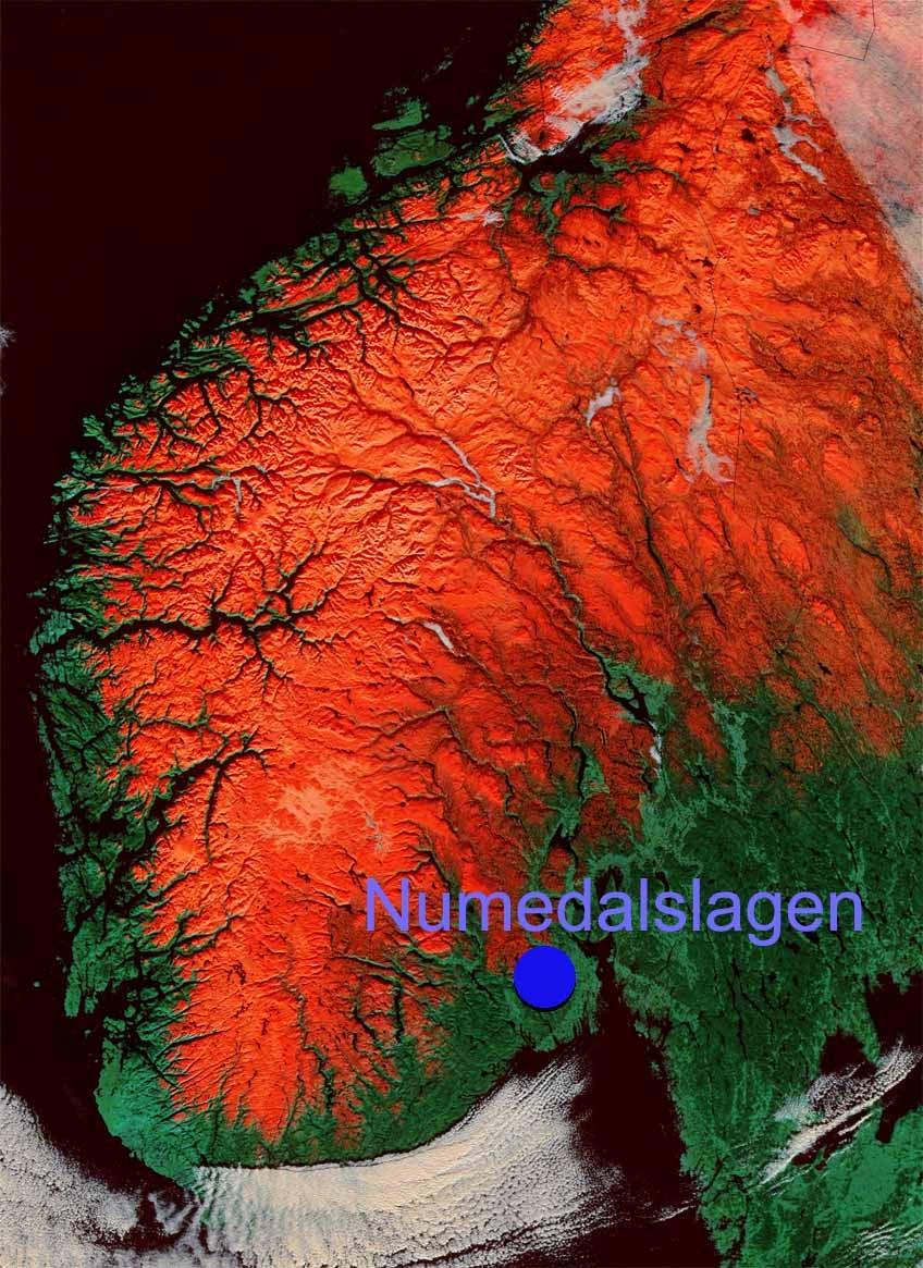 Figur 1. Satelitbild över området där musslorna samlades in.