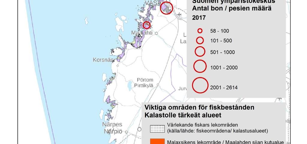 fiskbestånden längs den