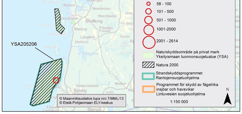 På kartan hittas även