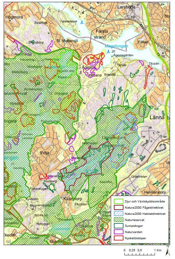 I Huddinge kommuns översiktsplan 2030, beslutad i maj 2014, är området angivet som bevarandeområde. Bevarandeintresset baseras på det höga naturvärdet.