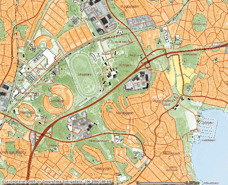 Bilaga 1 till Länsstyrelsens i Stockholms län Trafikplats Hägernäs Trafikplats Viggbyholm 1 2 3-4 Trafikplats Roslags Näsby 1 På, i körfältet längst till höger vid färd i sydvästlig riktning, mellan