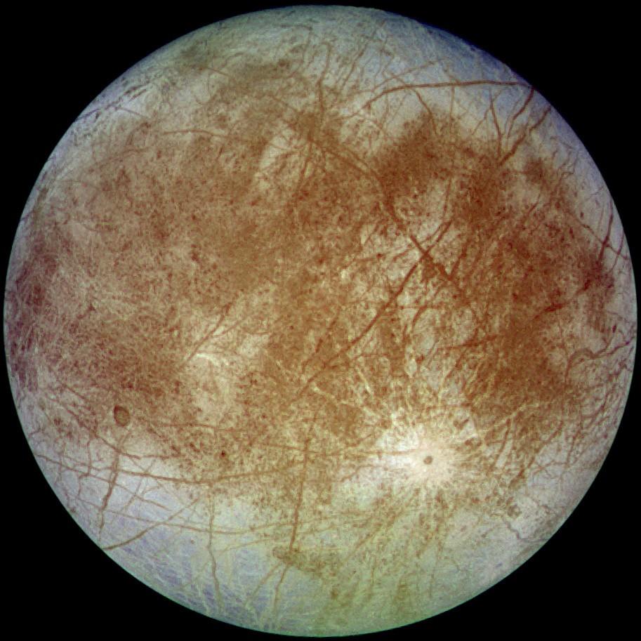 Jupiters måne Europas yta