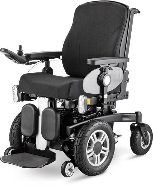 ichair mcfront Framhjulsdriven elrullstol med motoriserad styrning (joystick) för kombinerad inom-och utomhusanvändning. Enkel sittkomfort (bilden visar ej sits i grundutförande, se IChair Mc3).