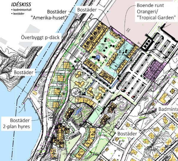 Bullerkällorna i och i närhet av området är biltrafik på Åkerssjövägen, biltrafik inom området på smålokalgator, båttrafik på Göta Älv samt ljud från olika evenemang inne på Nova Arena som är