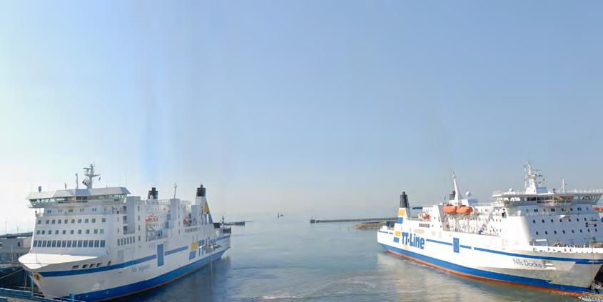 Större och bättre blir miljösmartare och effektivare Med den nya hamnen förlagd en dryg halv kilometer sydost om den tidigare, kan Trelleborg ta emot fartyg på upp till 240 meters längd.