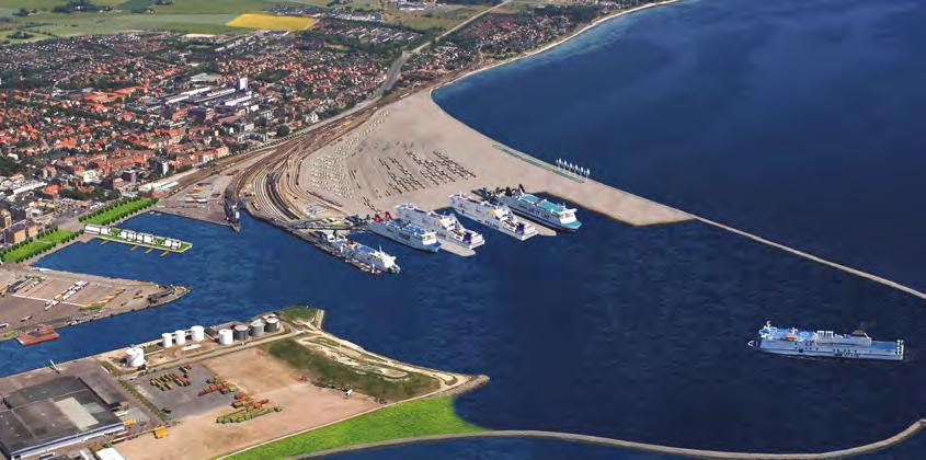 Trafik i hamnen Under 2013 trafi erades hamnen av 485.729 lastbilar, 113.195 trailers, 1.617.563 personbilar och 27.274 järnvägsvagnar. Totalt anlöpte 5.
