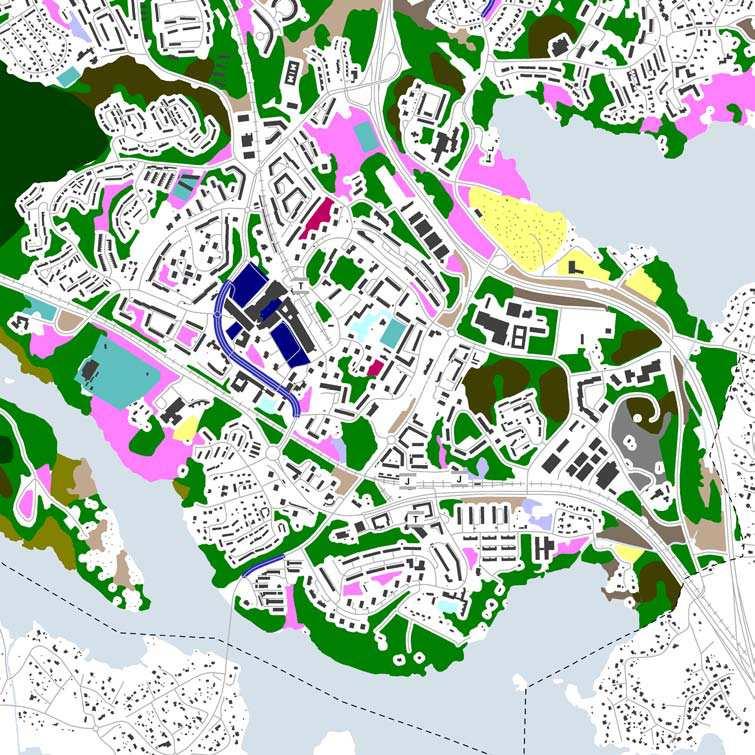 Rekreation 48 Det inns en brist på kvalitativa parker i Farsta. De parker som inns är i huvudsak små och ligger på kvartersmark.