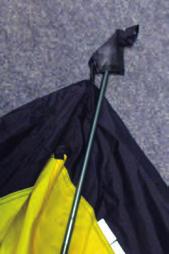 Attach guy lines to the poles and peg them out so the tt sits securely. note: The inner tt is water repellt but not waterproof.