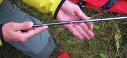 Never extd a pole by flinging it op, since the sections hitting each other can cause damage.