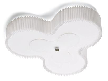 899 Plafond Valencia i vit textil, Ø 50 cm, 3xE14, 899.