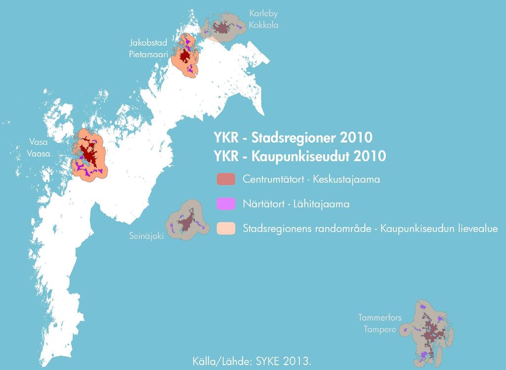 Figur 4. YKR områdesindelning. Figur 5.