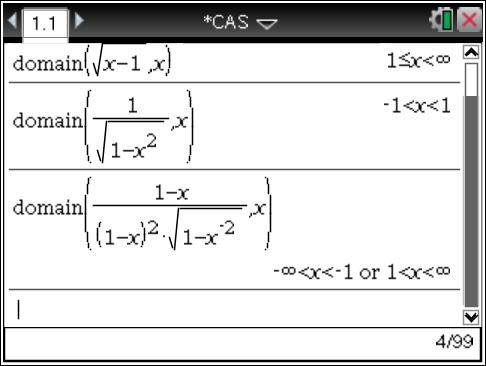 4. Ny CAS-funktionalitet CAS-funktionaliteten i TI-Nspire CAS (inklusive TI-Nspire CX CAS handenheter, TI-Nspire CAS Elevprogramvara och