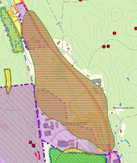 2.3 Befintliga intressen Inom området finns följande intressen i eller i anslutning till området: Detaljplan Naturreservat Plan i sydväst: Odasjöslätt Holje 116:1från 1977-08-01 Plan i norr: