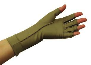 Hand Hand Norco Ödemhandskar lång Latexfria handskar med lätt kompression. Tillverkade av nylon och Lycra. Sydda med sömmarna på utsidan för att motverka tryck/skav.