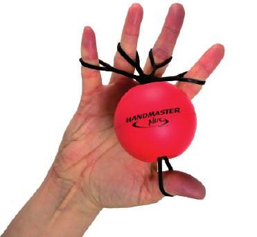 Träning och mätredskap Handmaster Plus Skumgummiboll med fingerband för handträning.
