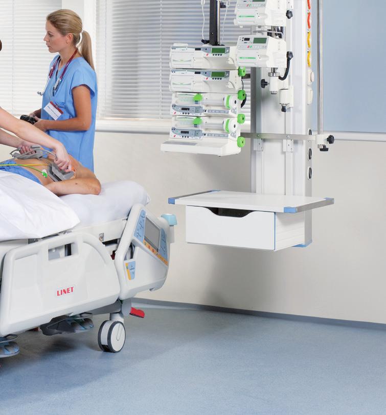 Färre lungkomplikationer tack vare automatisk sidolutning (automatic lateral therapy ALT ) Snabbare återhämtning tack vare Mobi-Lift Färre fallolyckor tack vare konceptet med sidogrindar, larm vid