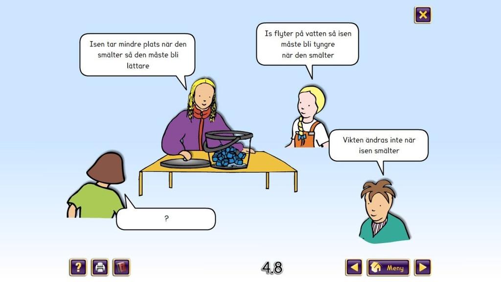 Naturvetenskap och teknik Grundskola åk 4 9 Modul: Förmåga att genomföra systematiska undersökningar Del 2: Att välja utgångspunkt för undersökningar Concept Cartoons Britt Lindahl, Annette Zeidler,