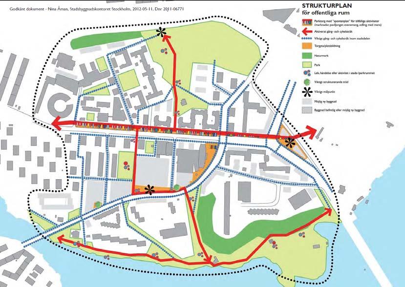 SID 7 (13) Västerbroplan skapas ett nytt entrétorg mellan stadsdelen och Rålambshovsparken och ett samlat läge för omstigning mellan de olika busslinjerna.
