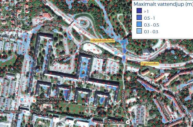 Dagvatten Allmänt ledningsnät för dagvatten finns utbyggt i anslutning till planområdet. Det finns inga kända kapacitetsproblem.