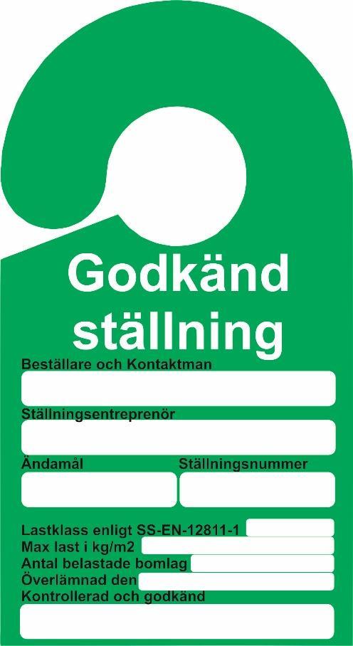 Vid montering/demontering bör du hantera komponenterna med aktsamhet och för att minimera transportskador rekommenderas att materialet packas i lämpliga pallar/häckar.