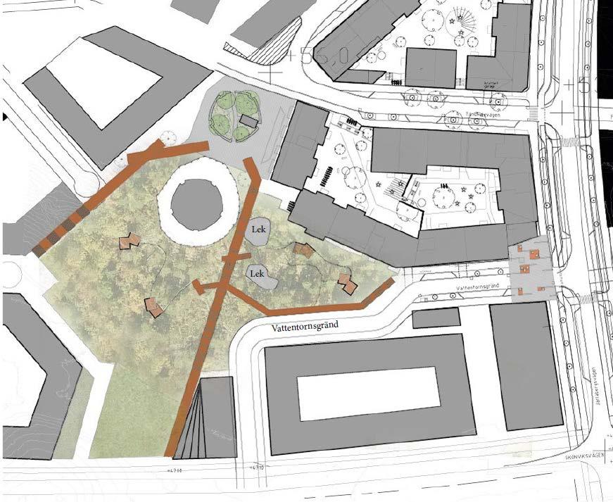 INSTALLATIONEN Runt Jarlabergs vattentorn kommer det att sättas upp ett staket.