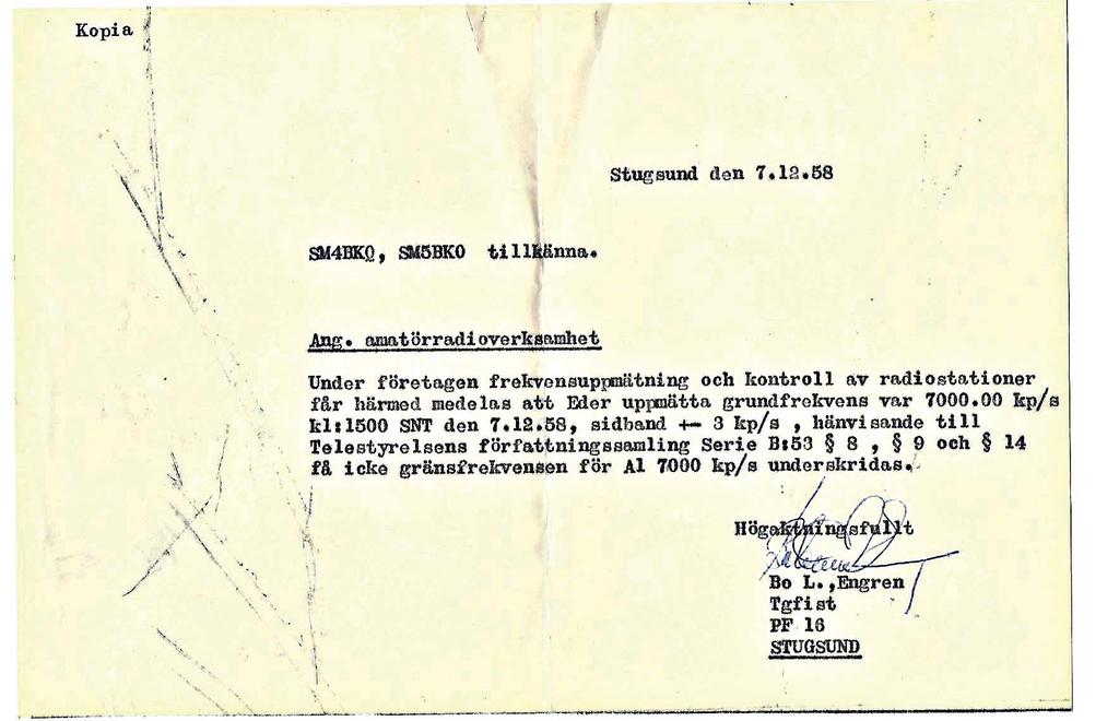Historik En amatörhistorisk betraktelse eller så här kunde det gå till förr Av SM5BRW, Hans Thorgren När jag läste SM6BTT:s trevliga artikel om ELFA-konvertern slog det mig att jag i min ägo har ett