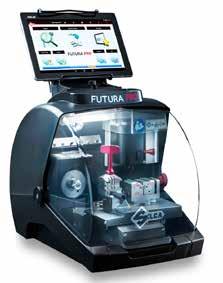 FUTURA PRO Liten och smidig datastyrd nyckelfräsmaskin som fräser och dekodar laserskurna bilnycklar på kod, borrade nycklar på kod och cylindernycklar på kod och kopia.