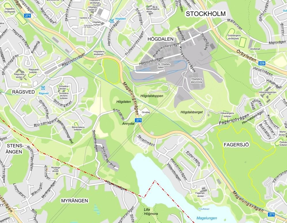 Stadsbyggnadskontoret Samrådshandling Plan, ledningen Maria Borup 2016-11-28 Telefon 08-508 27 353 Sida 1 (27) Planbeskrivning Detaljplan för del av fastigheten Örby 4:1 vid Högdalen 1:2 i
