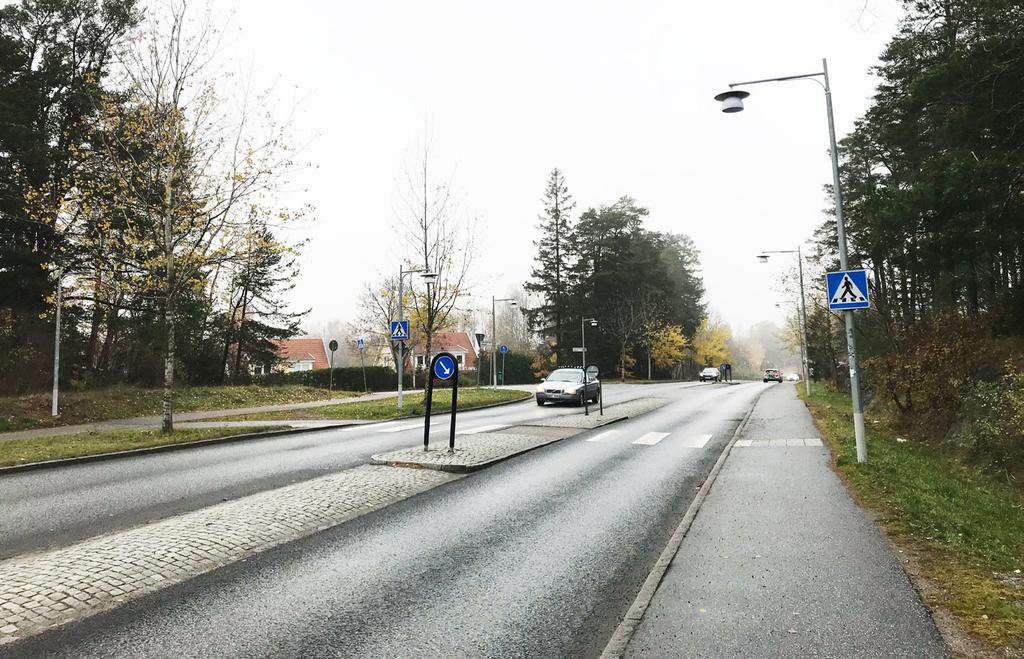 4.5.3 Lämplighet per gatutyp Gång- och cykeltunnel är en lämplig åtgärd på följande gatutyp: Huvudgata med hastighetsbegränsning högre än 50 km/tim (både vid nybyggnad och som åtgärd på befintlig