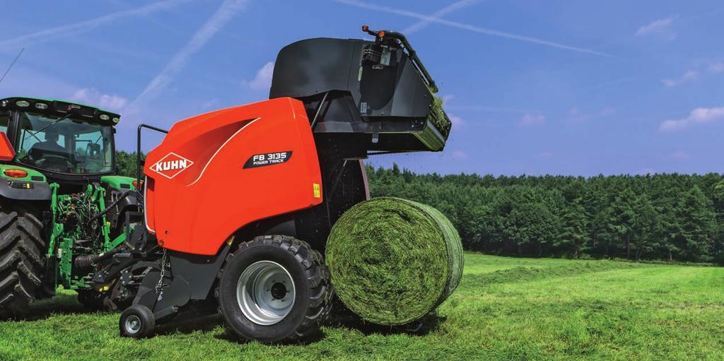 BALKAMMARE Den omdesignade balkammaren i FB 3130/35-pressarna består av 18 PowerTrack-valsar.