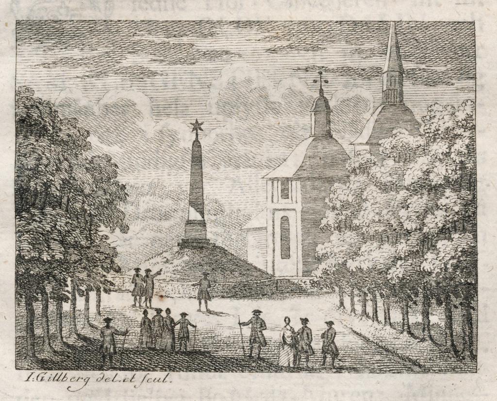 8. [Dalin & Klingenstierna] (SOTBERG, ERIK af) Begängelse-act, då fram ledne hof-cancellern m.m. herr Olof von Dalin, och stats-secreteraren m.m. herr Samuel Klingenstierna, lades i hög tilsamman, på Lof-ön, d.