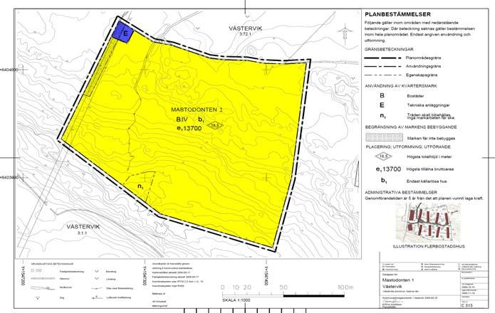 PLANENS SYFTE OCH HUVUDDRAG Detaljplanens syfte är att möjliggöra för en skola med god anpassning till det övergripande gångoch cykelvägnätet samt omgivande naturområden.