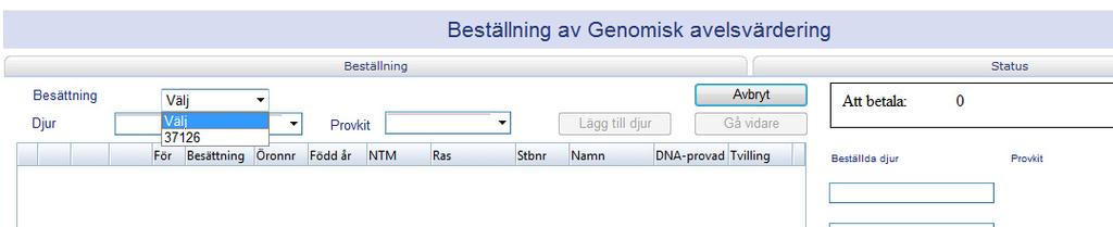 Genom att klicka på rubriken DNA analyser kan du läsa om tjänsterna och nå länkar som bland annat beskriver hur du beställer och tar prov på djur.