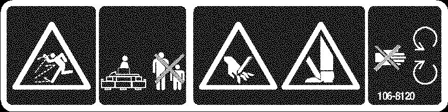 Risk för att kapa av händer eller fötter håll avstånd