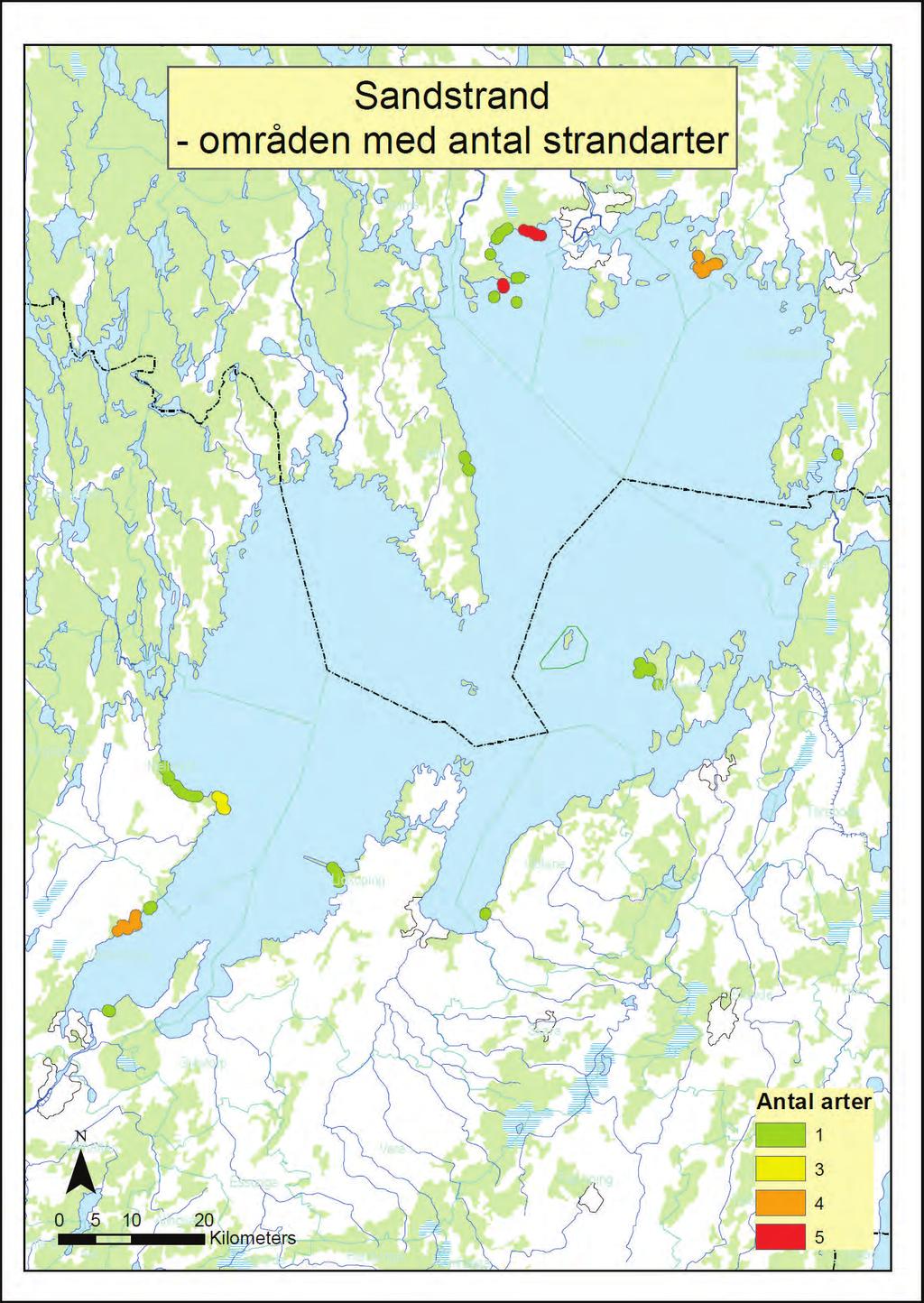 3. Sandstrand områden