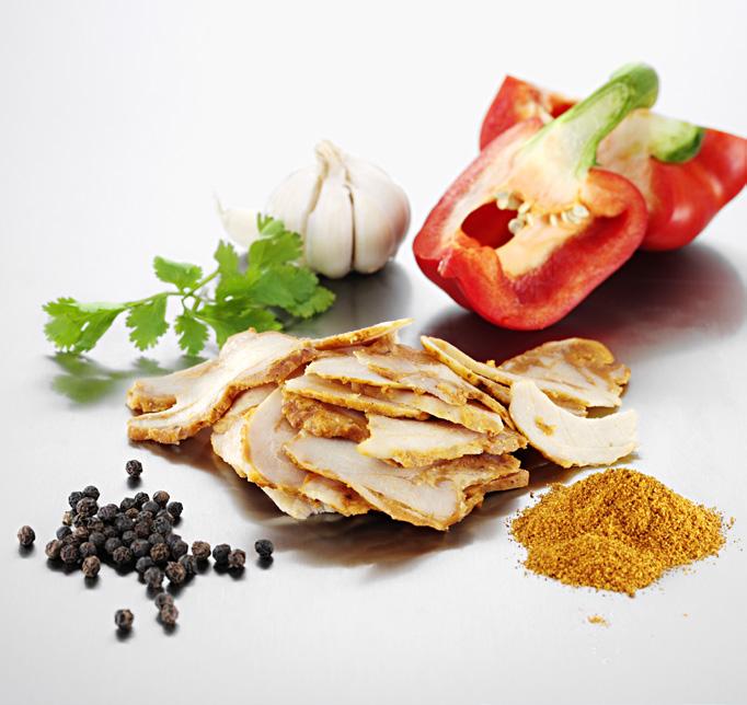 Produkt: Kycklingkebab, skivad (färdigstekt) Artikelnummer 888174 2 påsar à 2,5 kg