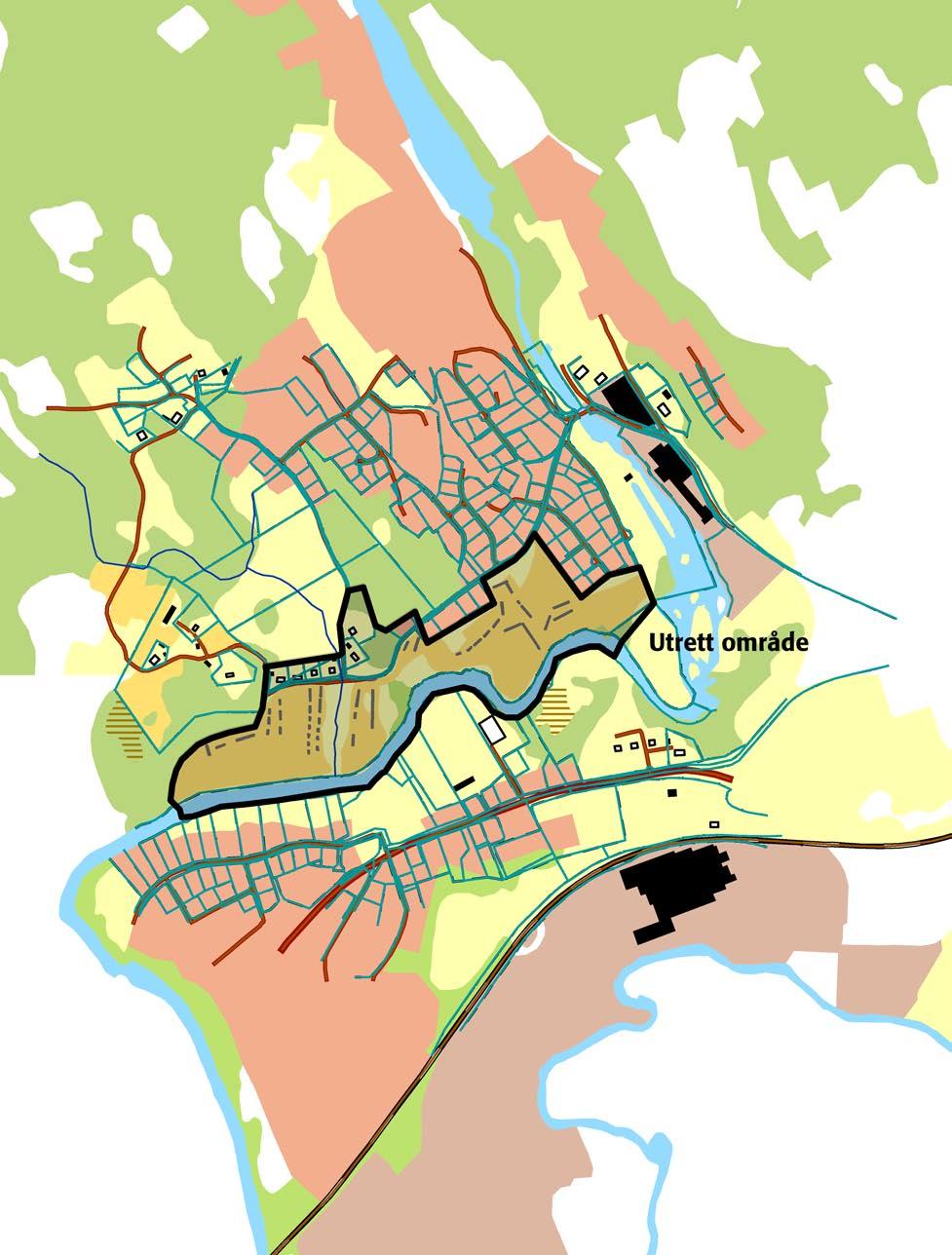 0 500 m Fig. 3. Utsnitt ur Fastighetskartan, blad 6C5c och 6C6c, med undersökningsområdet markerat. Skala 1:10 000.