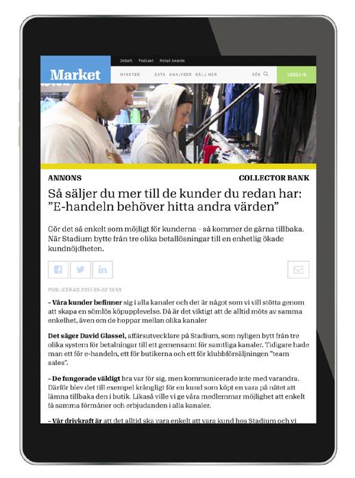 Hos market finns flera nativemöjligheter. Unika besök till market.se: 18 000/vecka Genomsnittliga impressions på native på market.