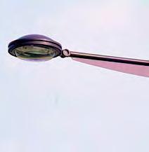 stolpe med stolpkrok höjd 4 m Elipt LED, Eclatec Armatur Gata: A Wendler Eclatec Elipt 55