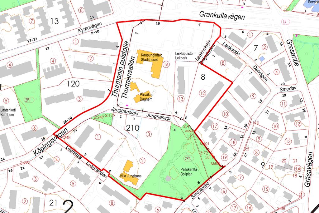 Detaljplaneändringen har inletts på stadens eget initiativ. Stadsstyrelsen beslutade 15.6.2016 119 att arbetet med att ändra detaljplanen skulle inledas.