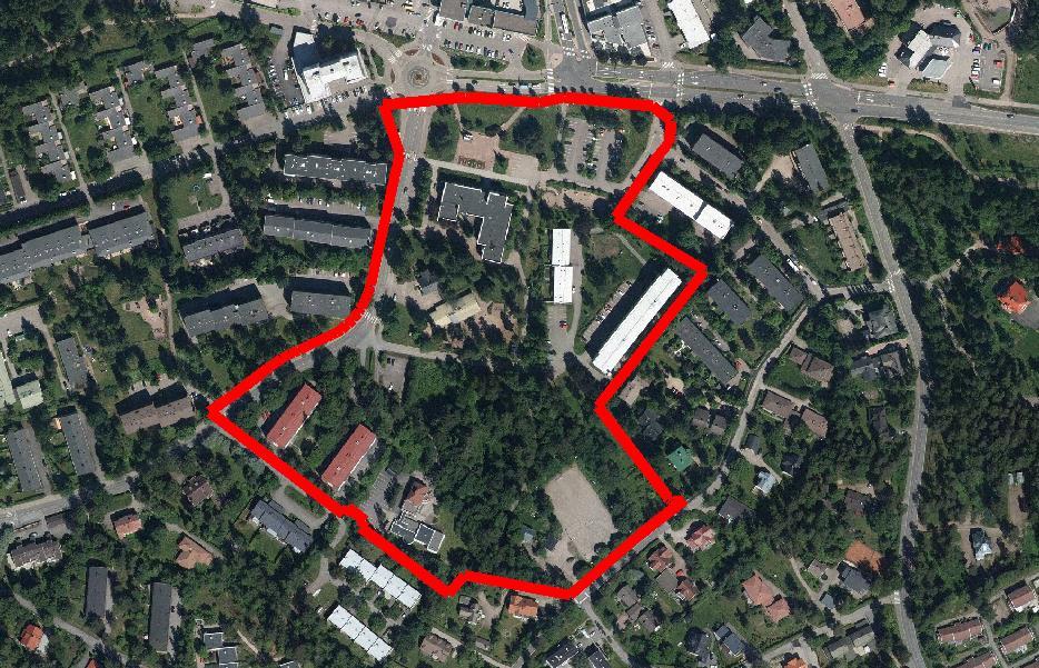Stadshusområdet, Ak 221 12.12.2017 3(25) 1 PLANOMRÅDE OCH UTGÅNGSLÄGE 1.