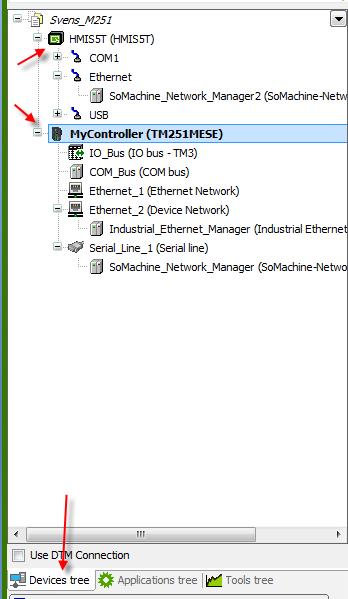 2.1.3 Device tree konfiguration 2.1.3.1 Ethernet Konfigurera in ip-adresser för Ethernet_1 och ev. Ethernet_2. Sub Net Mask ska vara samma som programmerings PC.