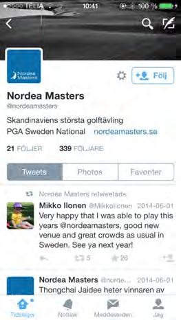 Masters avspeglar sig inte