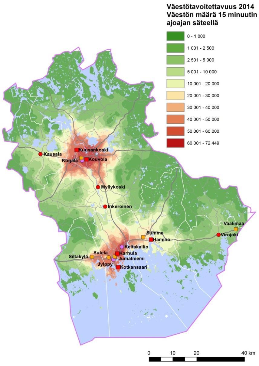 utvecklas framför allt utgående från antalet fast bosatta och deras köpkraft och på områden med lämpligt läge för dem.