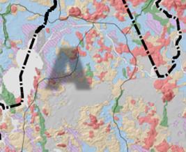 Fastän området hör till den sydboreala vegetationszonen är vegetationen karg jämfört med övriga delar av Södra Finland.