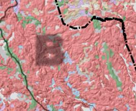 3) har ett mångskiftande landskap på grund av markens och berggrundens oenhetlighet samt havsvikarna som gör landskapet fragmentariskt. Området har också mångsidiga näringar.