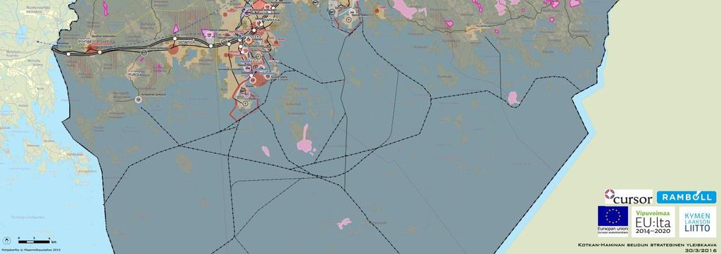 I utvecklingsmodell 2 har boendet tyngdpunkt på tätortsområdena, speciellt förorter och sekundär-/närcentrum där det finns service.