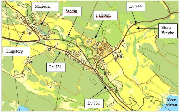 Falerum Hela Falerum omfattas av riksintresse för naturvård (Uknadalen). Samma område utgör även klass 1 i naturvårdsprogrammet. Storån är av Natura 2000-dignitet.