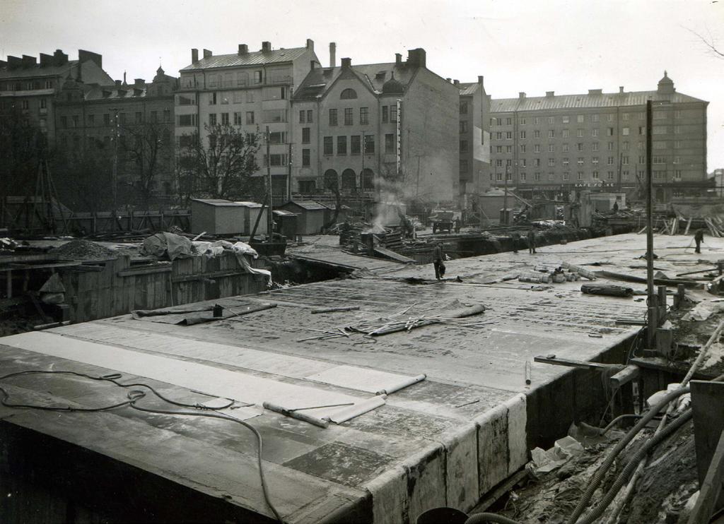 Schaktningarna för tunnelbygget på 1930-talet var omfattande.